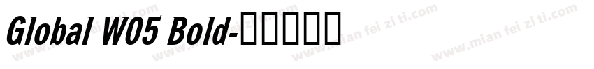Global W05 Bold字体转换